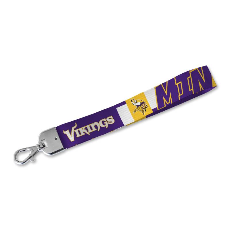 Rico Industries NFL Football Minnesota Vikings Handgelenk-Schlüsselband, niedlicher Handgelenkriemen, Schlüsselanhängerhalter für Damen und Herren, Autoschlüssel, Ausweise, Karten, Geldbörse, Telefon, von Rico Industries