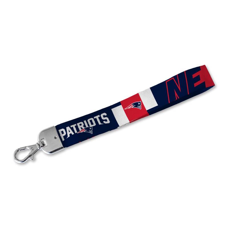 Rico Industries NFL Football New England Patriots Handgelenk-Schlüsselband, niedlicher Handgelenkriemen, Schlüsselanhängerhalter für Damen und Herren, Autoschlüssel, Ausweise, Karten, Geldbörse, von Rico Industries