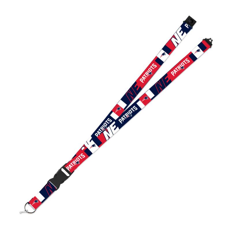 Rico Industries NFL Football New England Patriots Umhängeband mit Sicherheitsverschluss, Unisex, 48,3 x 2,5 cm, Flash von Rico Industries