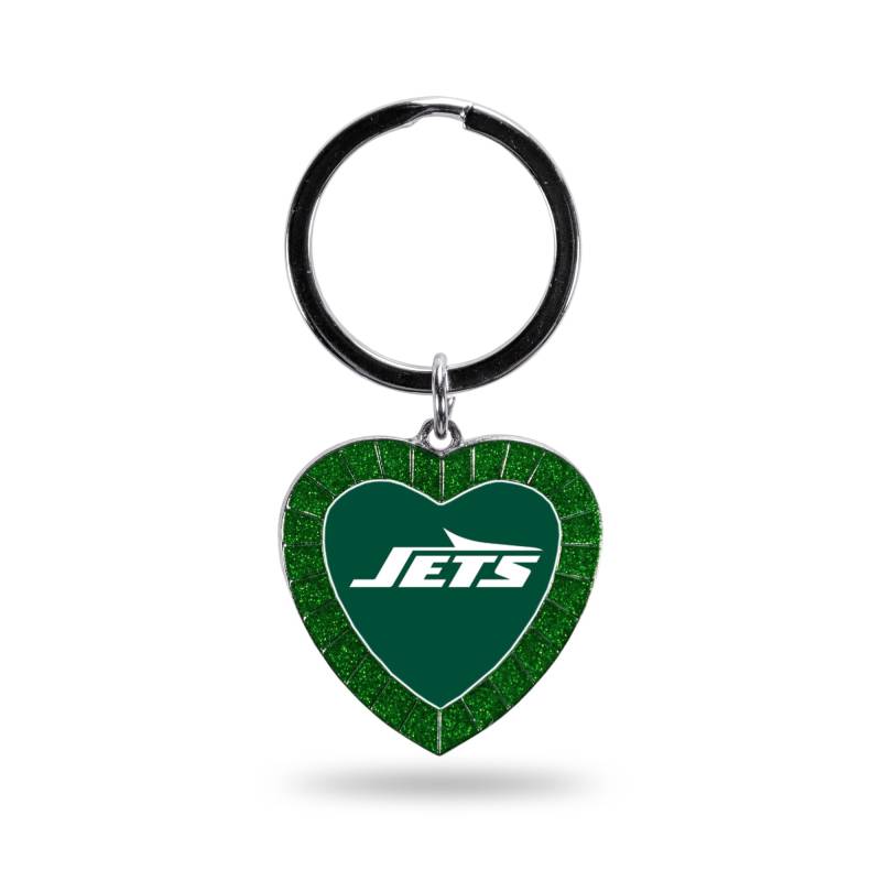 Rico Industries NFL Football New York Jets Schlüsselanhänger mit Strasssteinen, Grün von Rico Industries