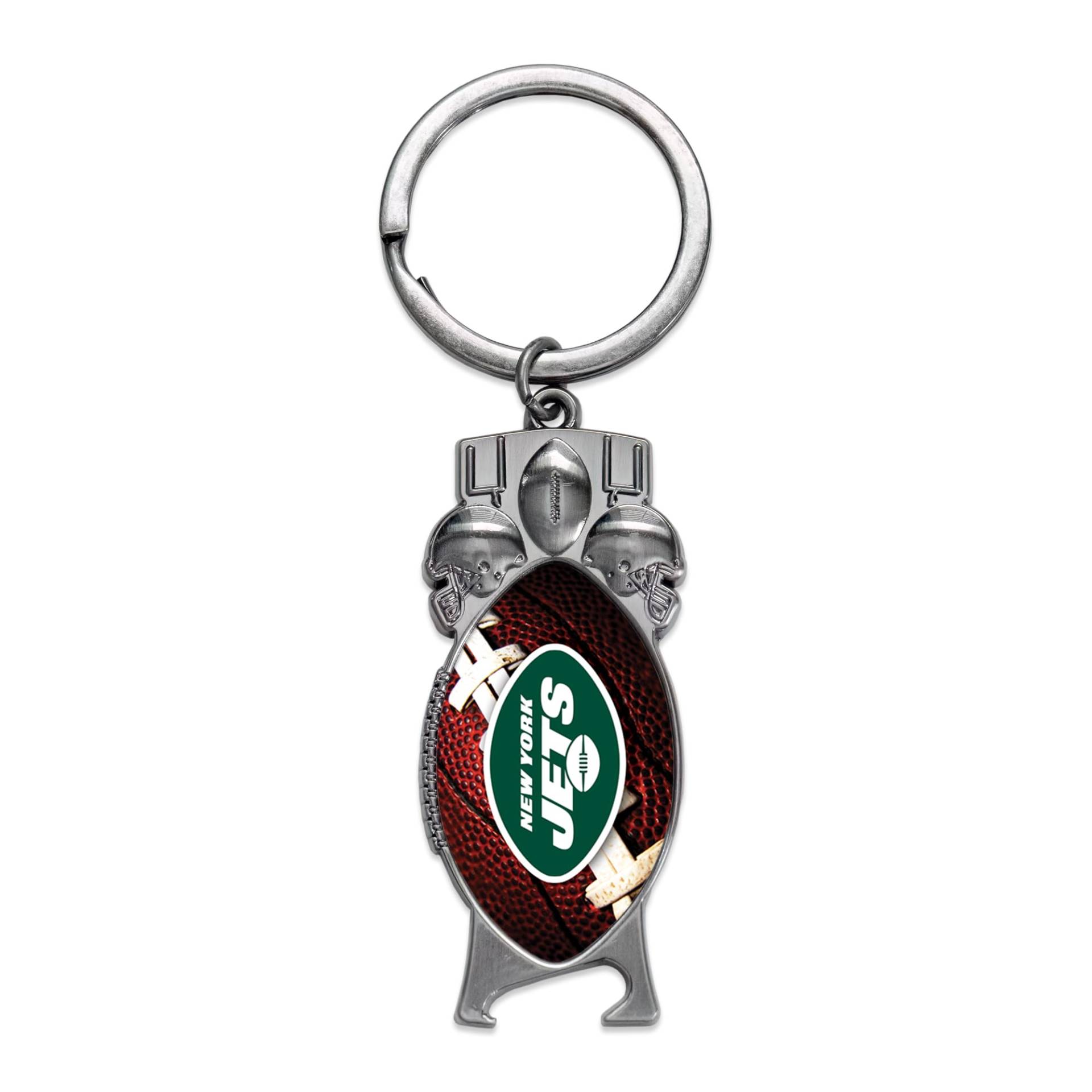 Rico Industries NFL Football New York Jets geformter Flaschenöffner, Schlüsselanhänger, tolles Geschenk von Rico Industries