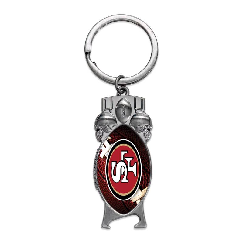 Rico Industries NFL Football San Francisco 49ers geformter Flaschenöffner, Schlüsselanhänger, tolles Geschenk von Rico Industries