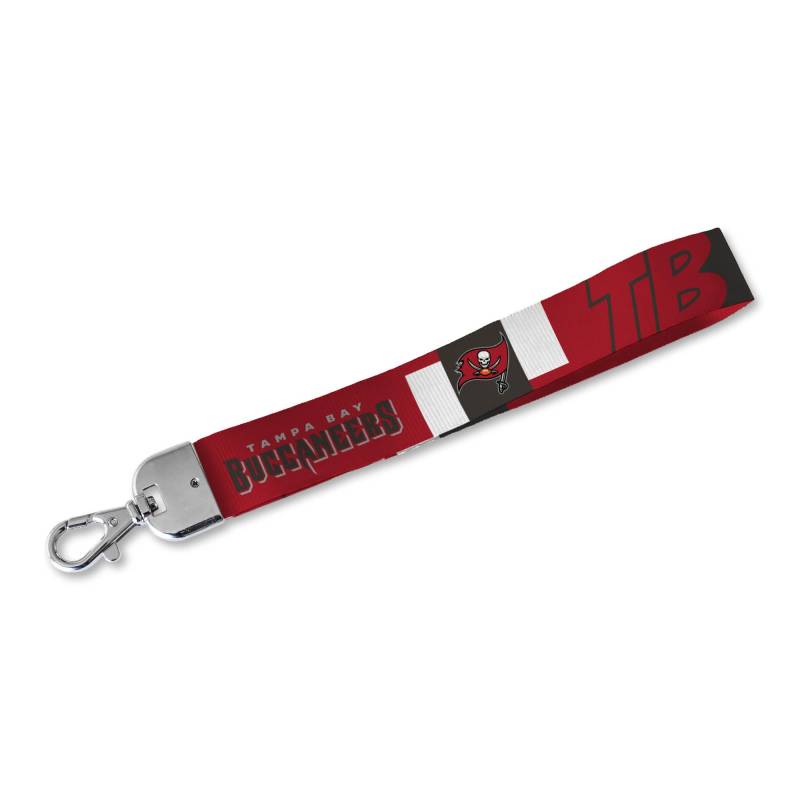 Rico Industries NFL Football Tampa Bay Buccaneers Handgelenk-Schlüsselband, Schlüsselanhänger, niedlicher Handgelenkriemen, Schlüsselanhängerhalter für Damen und Herren, Autoschlüssel, Ausweise, von Rico Industries