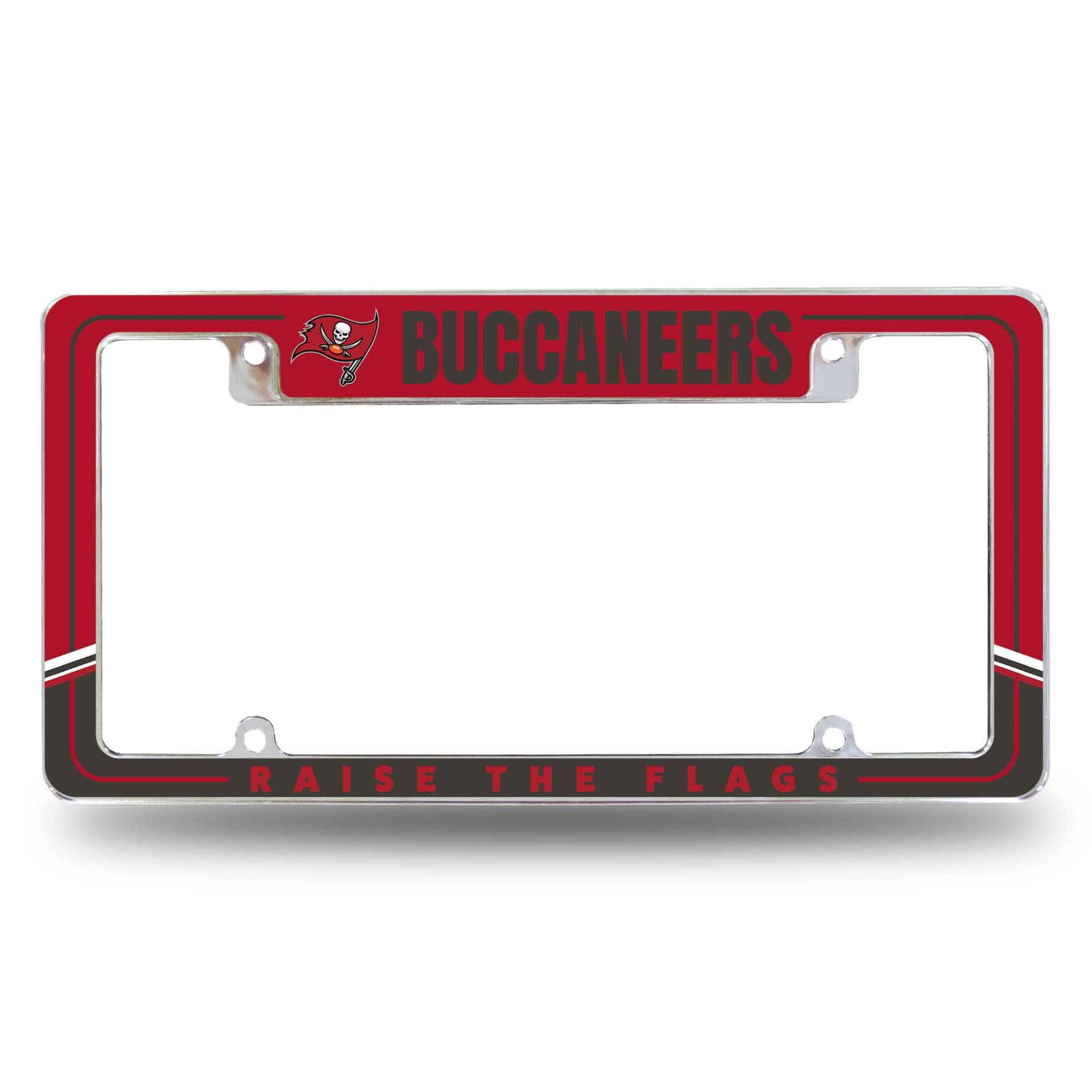 Rico Industries NFL Football Tampa Bay Buccaneers Zweifarbig, 30,5 x 15,2 cm, Chrom, für Auto/LKW/SUV von Rico Industries