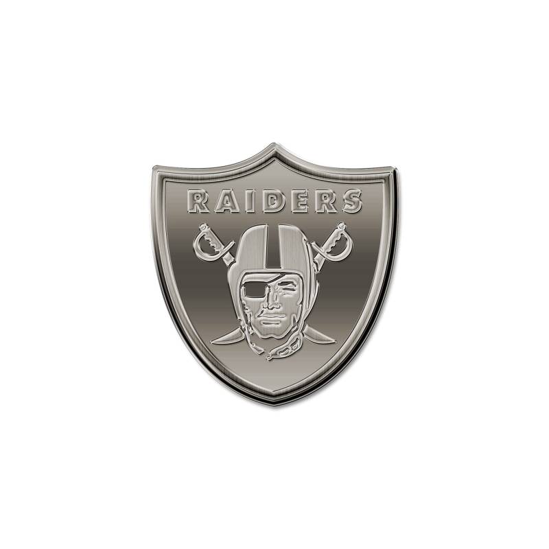 Rico Industries NFL Las Vegas Raiders Antik Auto Emblem Antik Nickel Auto Emblem für Auto LKW SUV von Rico Industries