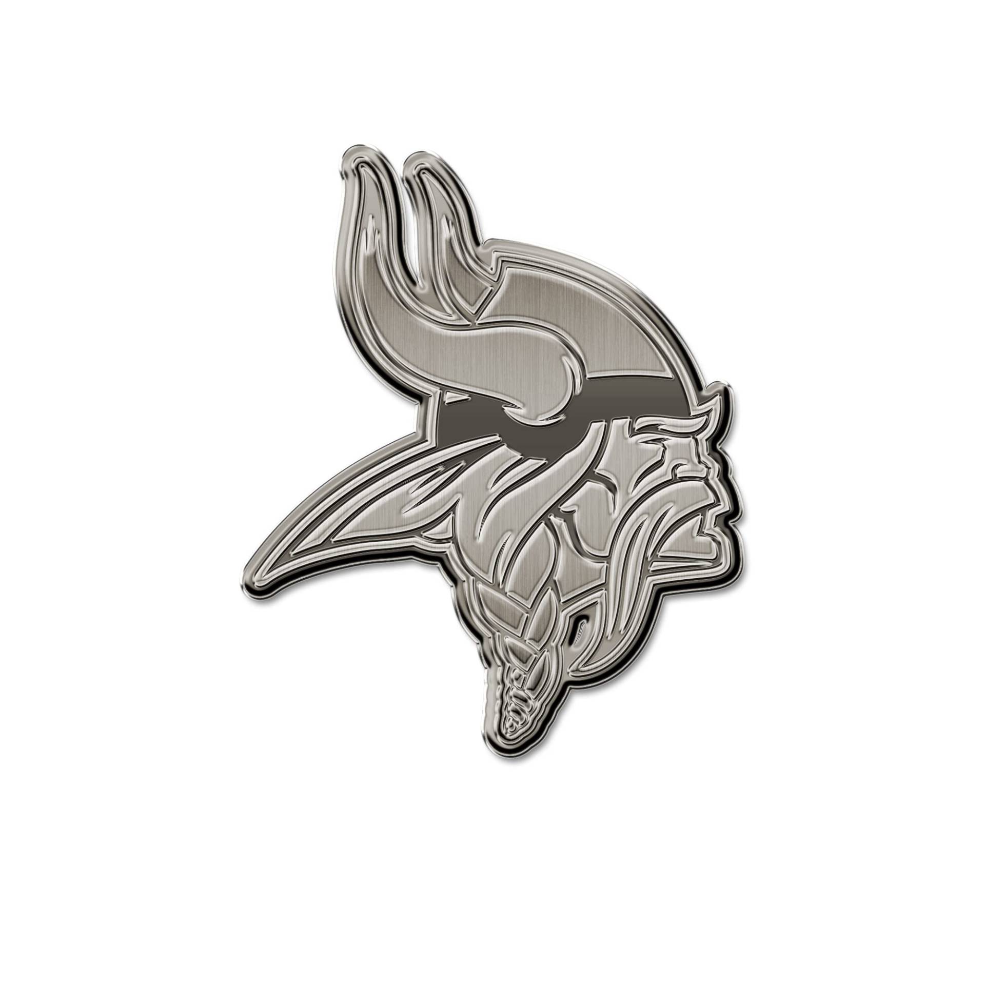 Rico Industries NFL Minnesota Vikings Antik Auto Emblem Antik Nickel Auto Emblem für Auto/LKW/SUV von Rico Industries