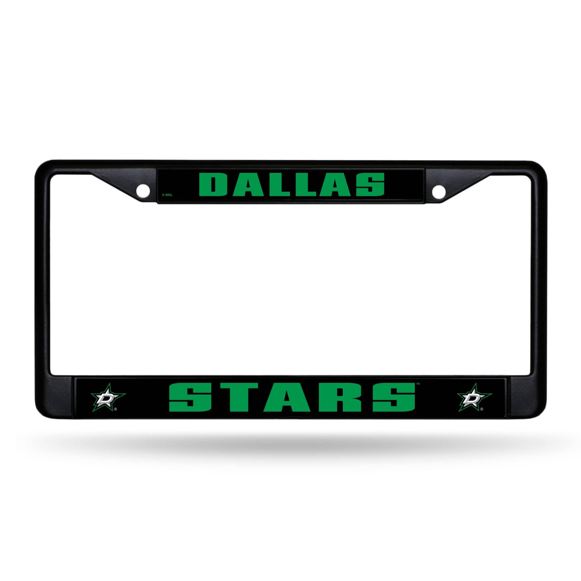 Rico Industries NHL Dallas Stars schwarzer Metallrahmen, Autozubehör, 30,5 x 15,2 cm von Rico Industries