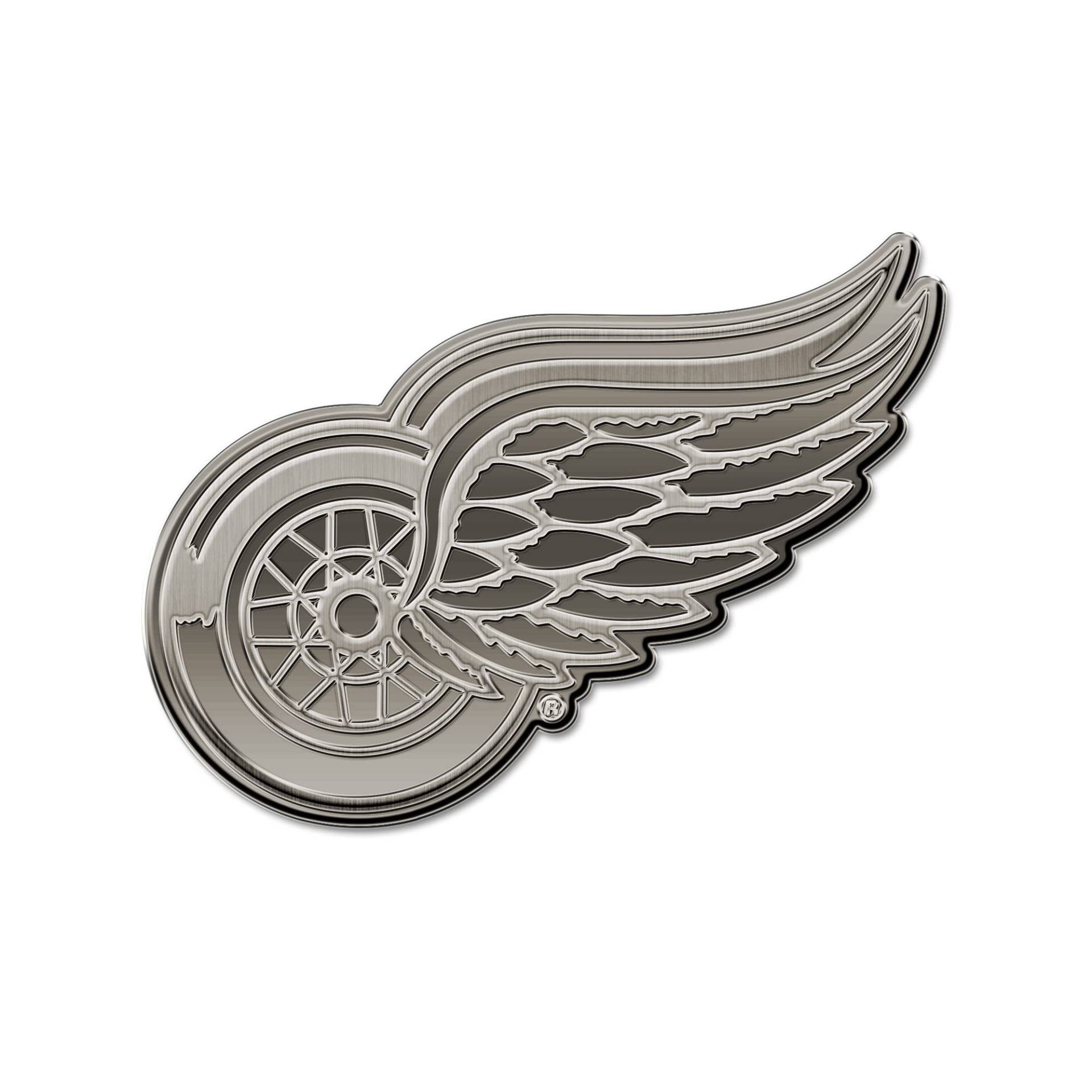 Rico Industries NHL Detroit Auto-Emblem mit roten Flügeln, antikes Nickel, für Auto/LKW/SUV von Rico Industries