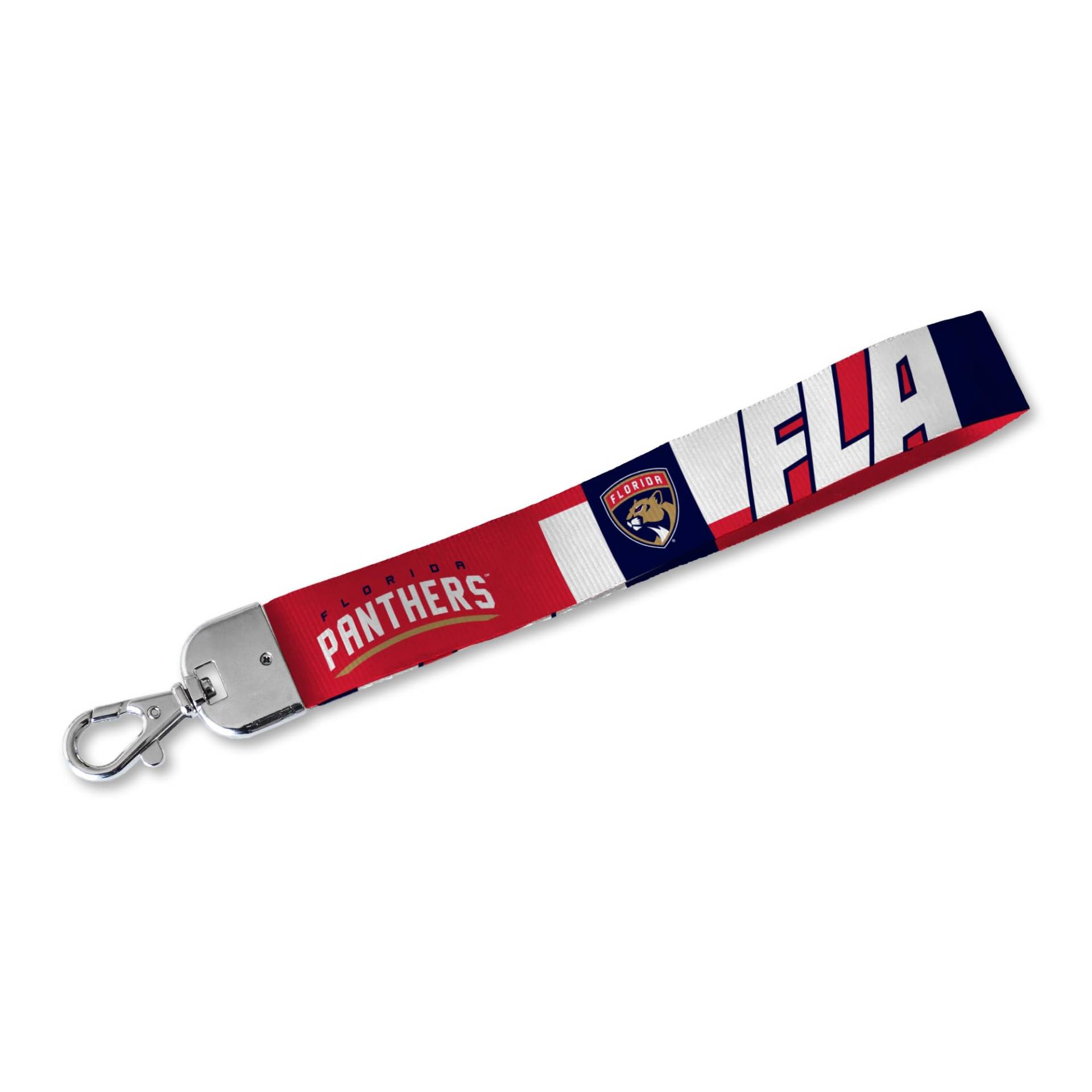 Rico Industries NHL Hockey Florida Panthers Standard-Handgelenk-Schlüsselband, niedlicher Handgelenkriemen, Schlüsselanhänger für Damen und Herren, Autoschlüssel, Ausweise, Karte, Geldbörse, von Rico Industries