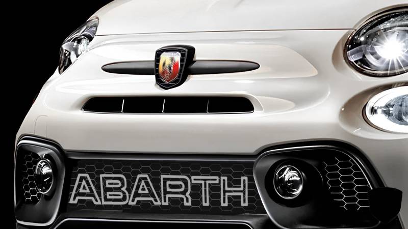 Schriftzug Abarth für Vordere Gitter Buchstaben für FIAT 500 Abarth Kühlergrill Dekoration im Originalstil Logo für Vorderen Grill FIAT Punto Evo Abarth FIAT 595 Personalisierung Kühlergrill (Grau) von Ricreo