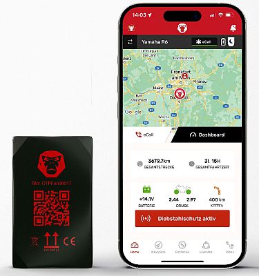 RideLink Wingman 4G, GPS-Tracker - Schwarz von RideLink