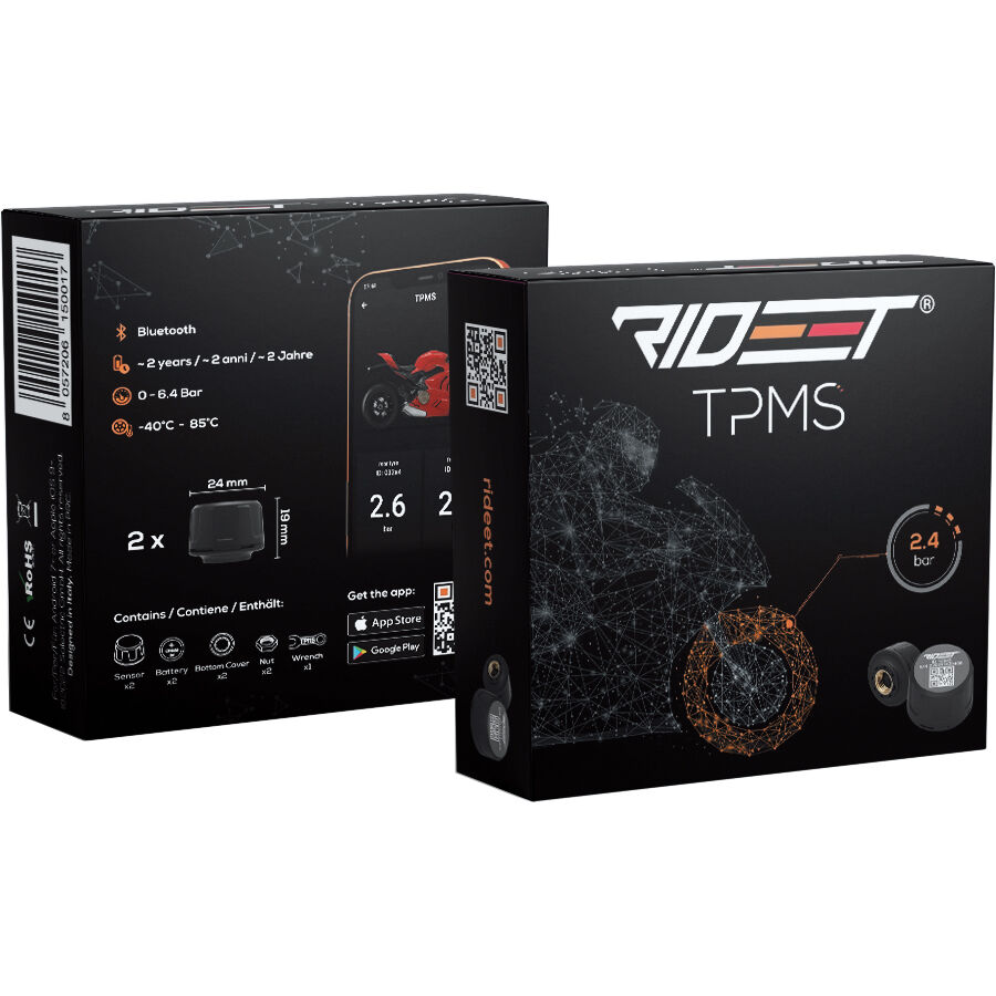 Rideet Reifendruckkontrollsystem TPMS von Rideet