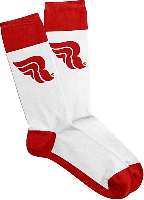 Riding Culture Logo, Socken Unisex - Rot/Weiß - 40-43 von Riding Culture