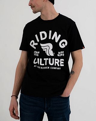 Riding Culture RC5001 Ride More, T-Shirt - Schwarz/Weiß - M von Riding Culture