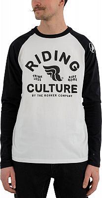 Riding Culture RC6001 Ride More, Langarmshirt - Schwarz/Weiß - M von Riding Culture