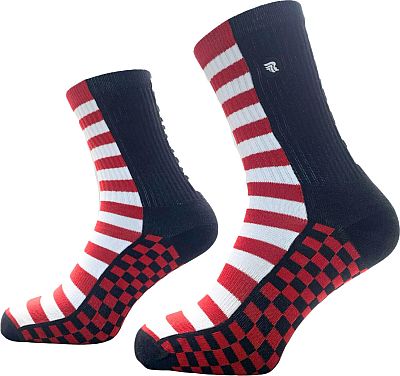 Riding Culture Riding Stripes LT, Socken Unisex - Rot/Weiß/Schwarz - 23-26 EU von Riding Culture