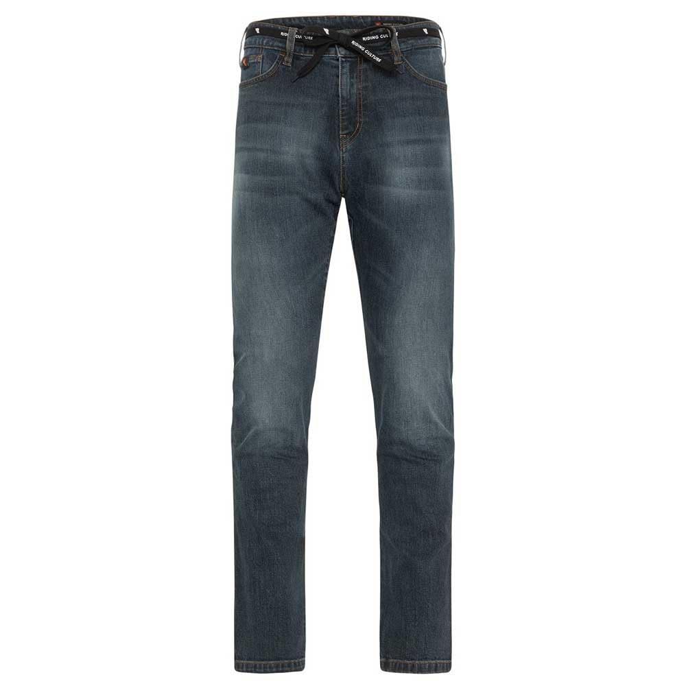 Riding Culture Straight Fit Washed Motorradjeans Herren Lang (blau), W36/L34 von Riding Culture