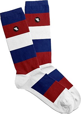 Riding Culture Stripes, Socken Unisex - Rot/Blau/Weiß - 40-43 EU von Riding Culture