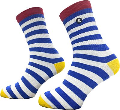 Riding Culture Stripes LT, Socken Unisex - Gelb/Weiß/Blau/Rot - 23-26 EU von Riding Culture