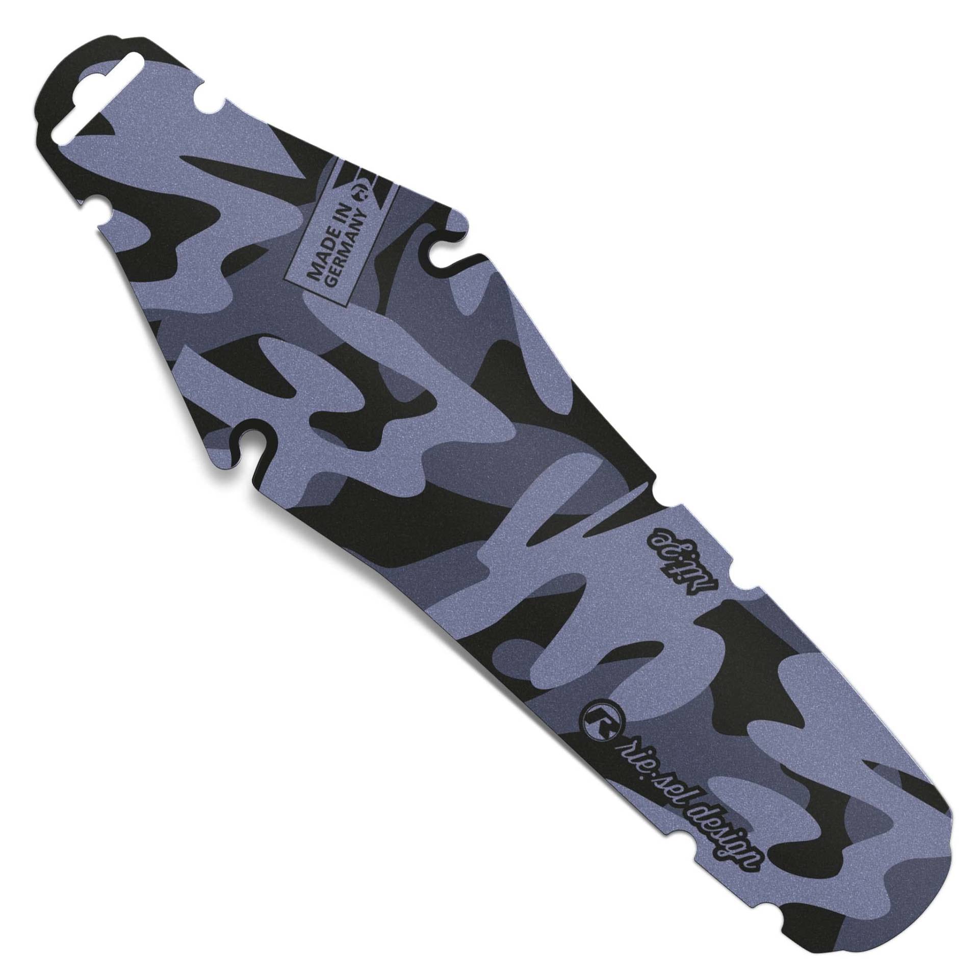 Riesel Design® -rit:ze- Mudguard für den Sattel/Rennrad Schutzblech hinten - einfach installierbares Fahrrad Schutzblech/Hinterrad Steckschutzblech in modernen Designs & für Jede Radgröße-camo mk II von Rie:Sel Design