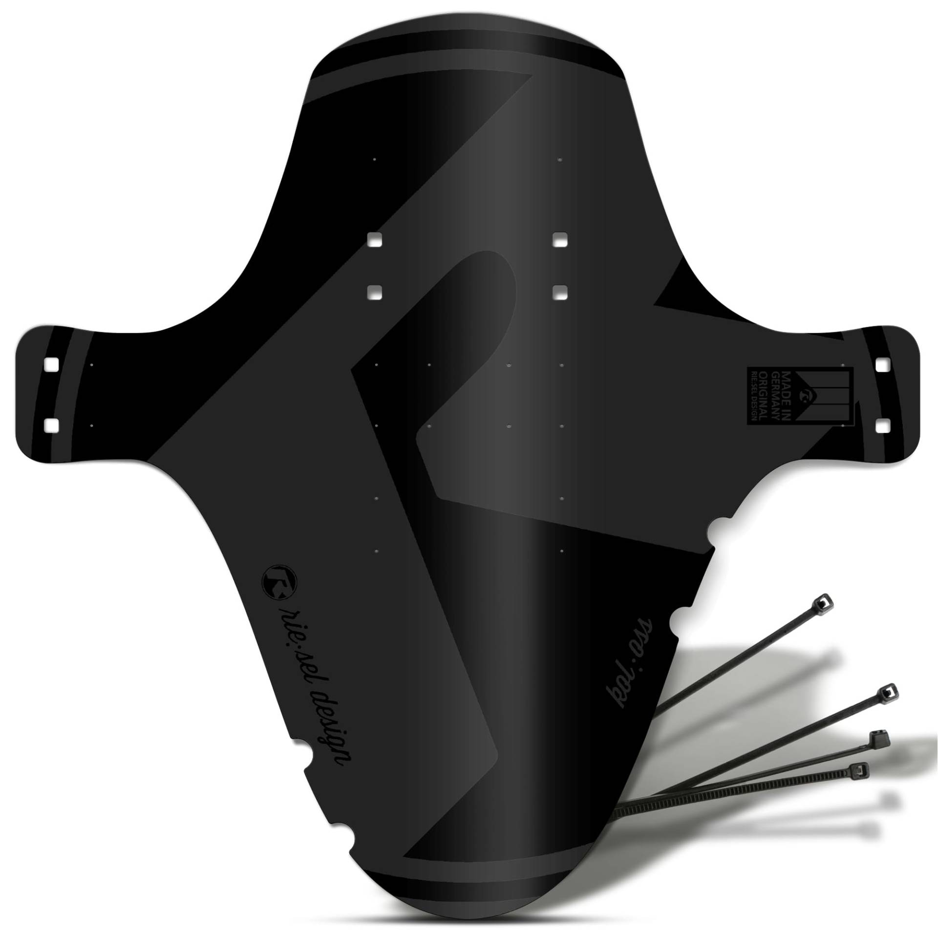 RIESEL DESIGN® 1x Mudguard - kol:oss - XL MTB Schutzblech inkl. Kabelbinder/Stylischer MTB Schmutzfänger/Mountainbike Schutzblech als Spritzschutz für alle Radgrößen von Rie:Sel Design