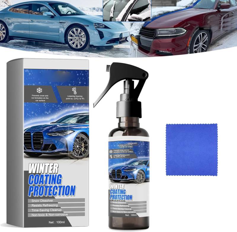 Car Windshield Snow Melting Coating Spray,2025 New Deicer Spray for Car Windshield,De Icer for Car Windshield,Windshield Spray for Ice & Snow,Windshield Deicer Spray Suitable for All Cars (1 Pcs) von Rietoiu