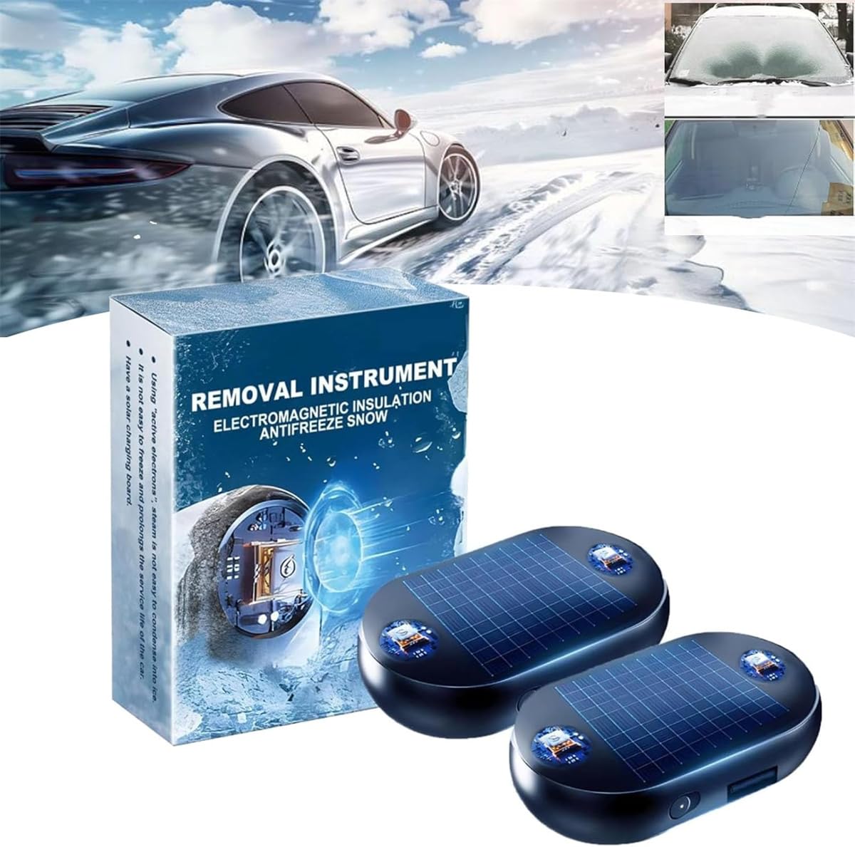 [Upgrade Solar Drive] Anti-Freeze Electromagnetic Car Snow Removal Device,Antifreeze Snow Removal Instrument,Portable Kinetic Molecular Heater,Cordless Anti-Freeze Car Snow Removal Device (2Pcs) von Rietoiu