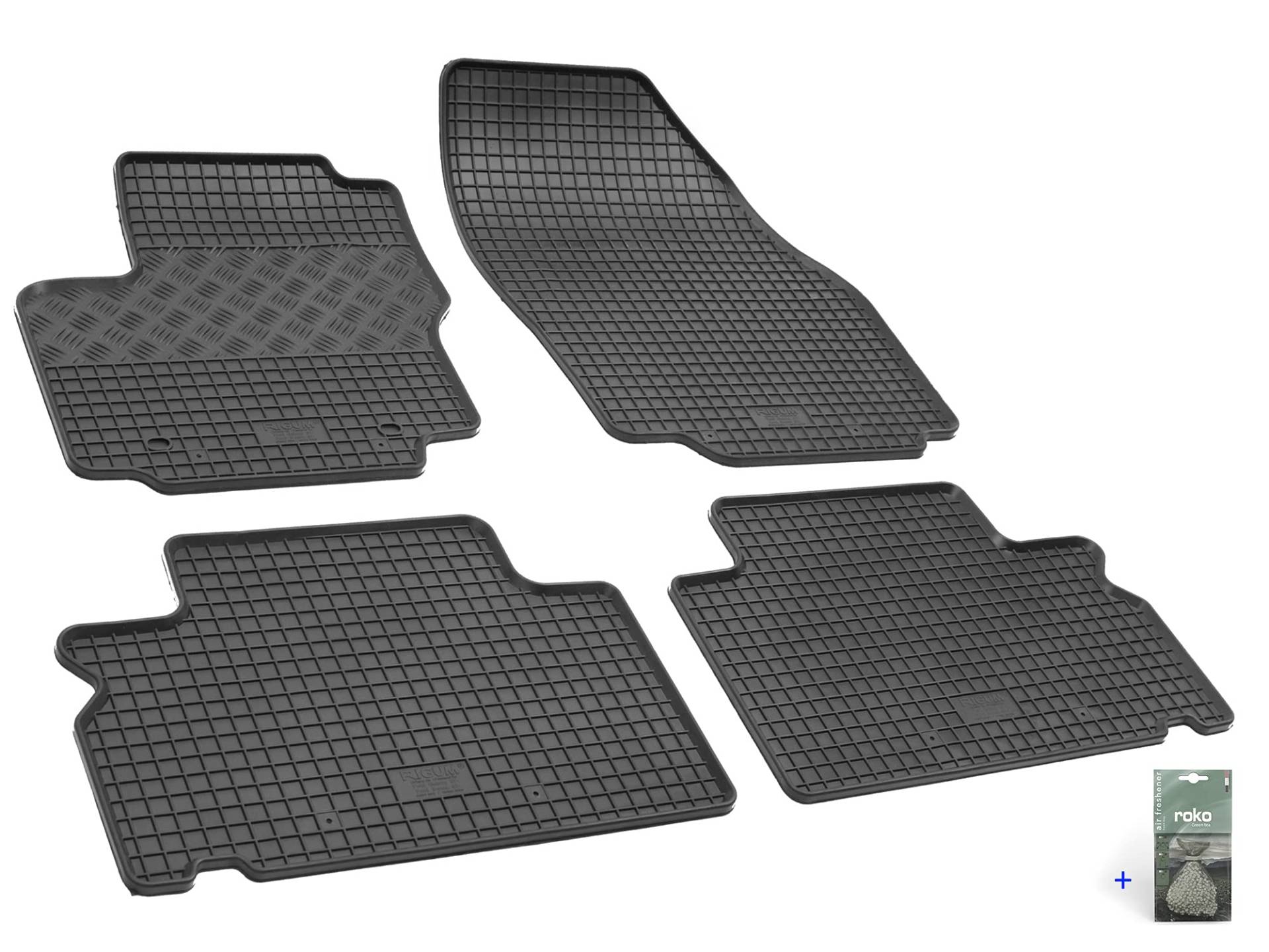 Auto Fußmatten Gummimatten Rigum geeignet für Ford S-Max 2006-2014 Passgenau + Auto Duft/BesteKauf von Rigum