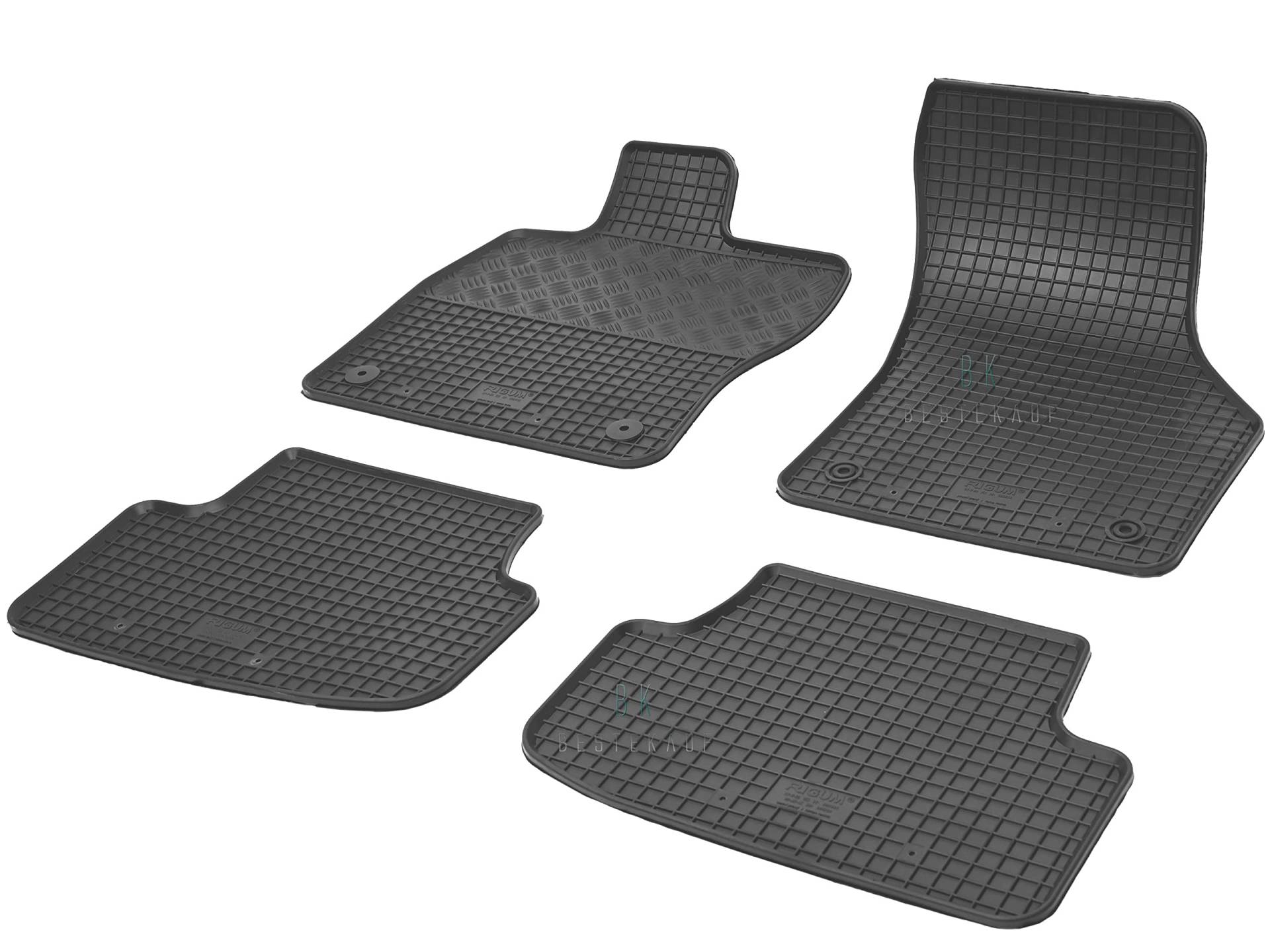 Gummimatten Fußmatten Gummifußmatten RIGUM geeignet für Seat Leon ST Kombi 2013-2020 Perfekt angepasst + Magic Eraser von Rigum