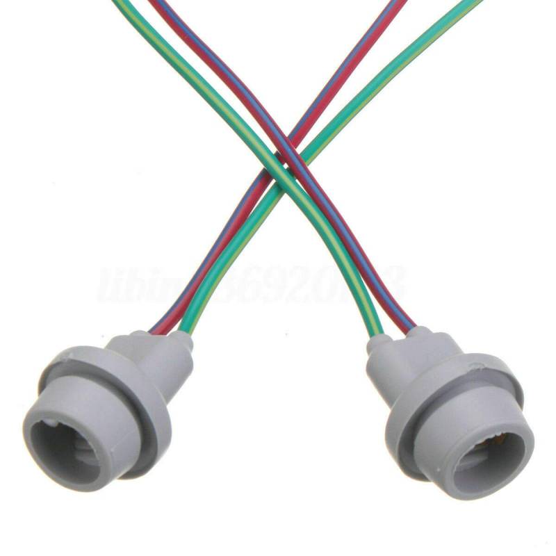 Riloer 2x T10 W5W Auto Glühbirnenverlängerung Sockelhalter Stecker Kabel Lampenfassung von Riloer