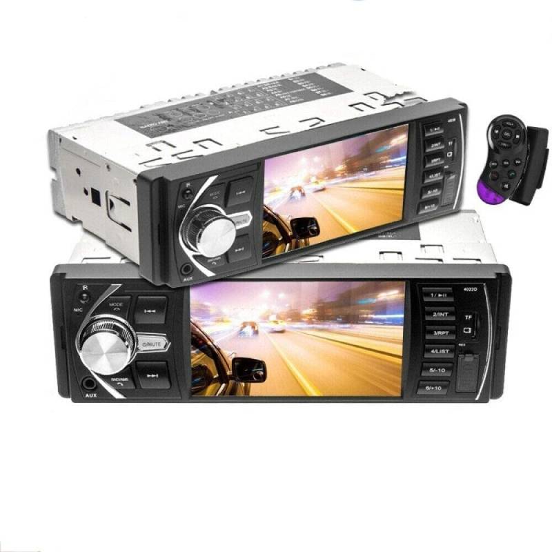 Riloer 4.1 '' digitales Bildschirm -Auto -Radio mit Kabel, FM -Auto Bluetooth Stereo Radio mit Touchscreen MP5 Player -Sprachnavigation, mit ISO Universal Plug von Riloer