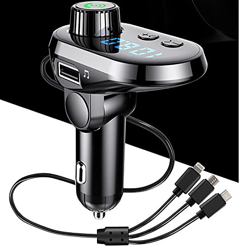 Riloer Auto FM Transmitter Bluetooth Player Car Kit Freisprecheinrichtung MP3 Player Drei Schnittstellen von Riloer