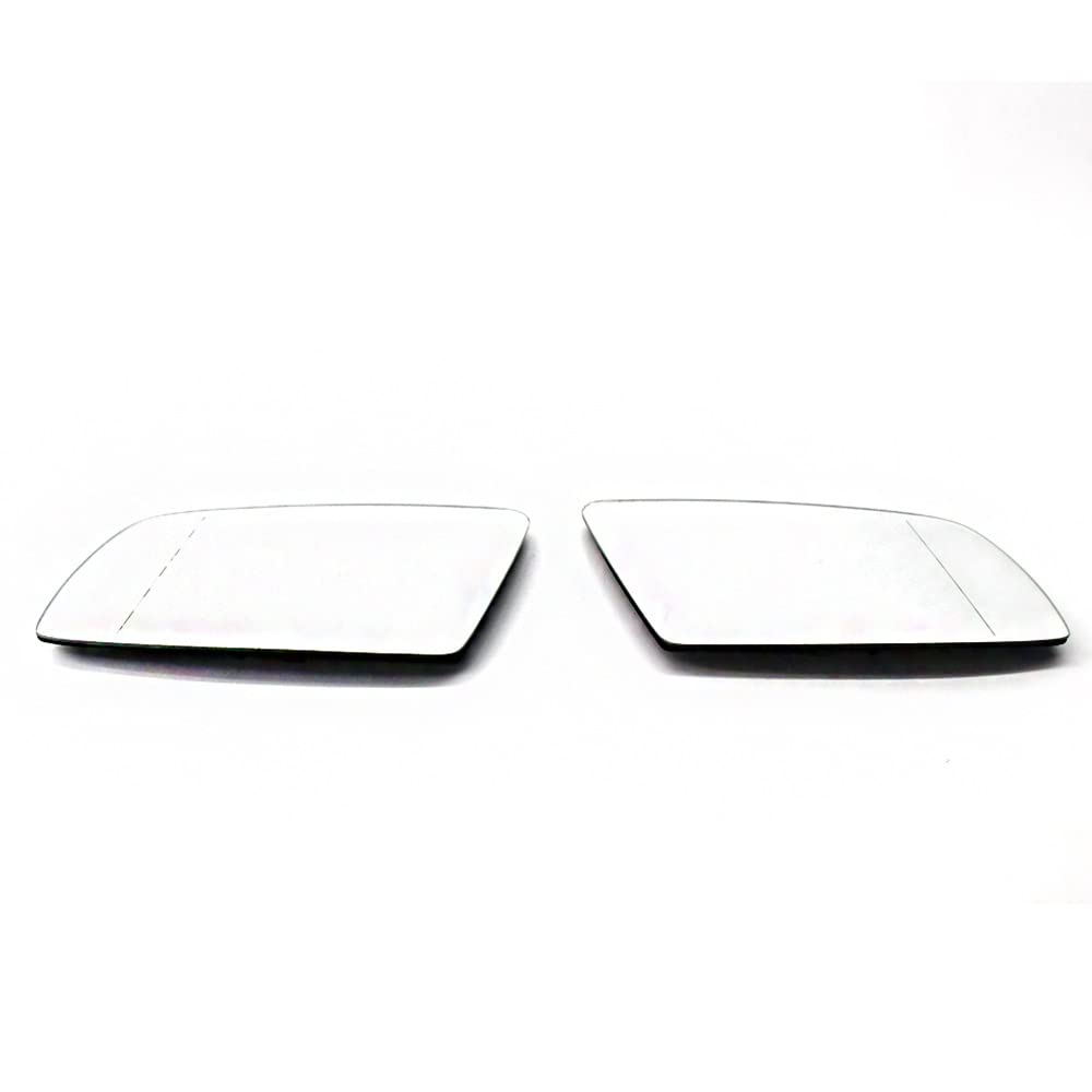 Riloer Auto linke/rechte Seite Spiegelglas, Rückspiegel Ersatz mit Heizfunktion, für BMVV 5er E60 520d 520i 523li 525li 530li 2004-2007 von Riloer