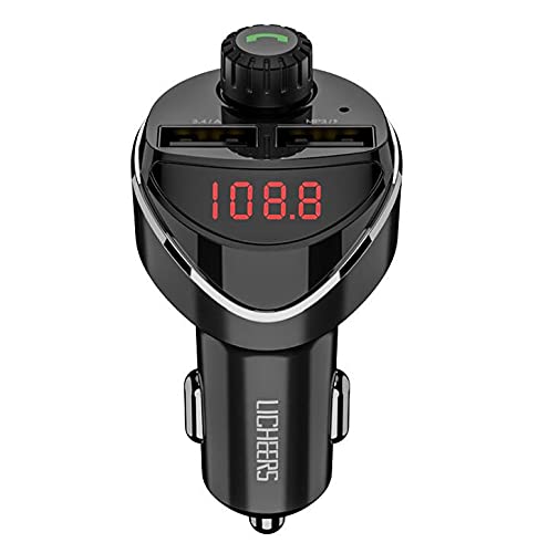 Riloer Bluetooth Car Kit FM-Transmitter MP3-Player Freisprecheinrichtung USB-Ladegerät Zigarettenanzünder von Riloer