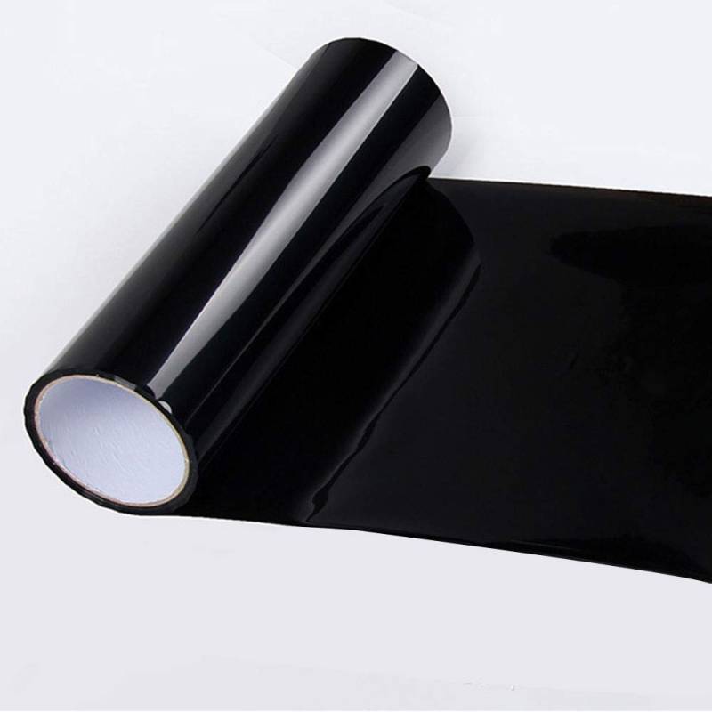 Riloer Car Light Film, getönte Vinylfolie für Scheinwerfer, Rücklicht, Nebelschlussleuchte, 40x120cm, dunkelschwarz von Riloer