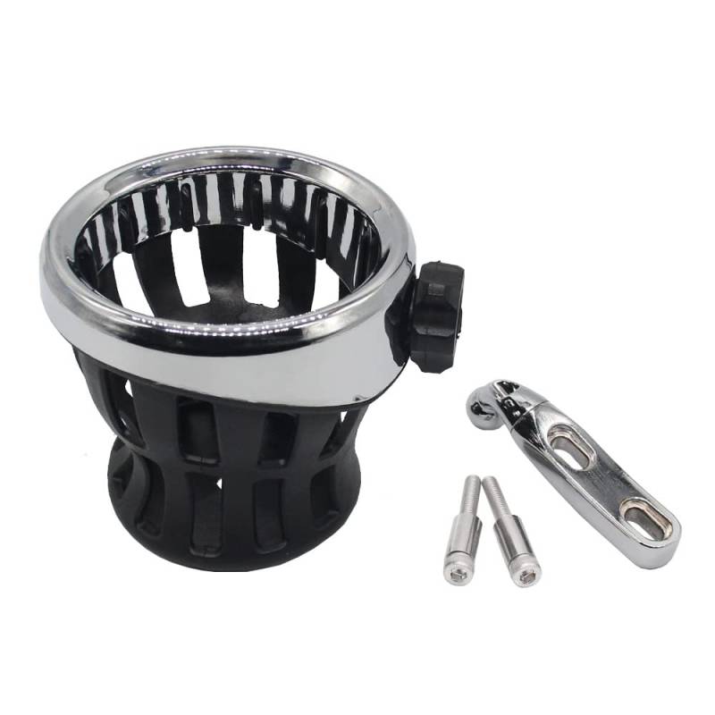 Riloer Motorrad-Lenker Getränkehalter Mesh Basket Mount Carrier für H0n-da Gold Wing GL1800 2018+ und einige Harley-Davidson Modelle von Riloer