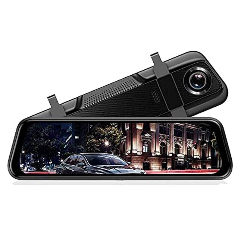 Riloer Rückfahrkamera, 5V 10'' HD DVR Dual Lens Autokamera Spiegel Videorekorder mit Front- und Rückkamera - Einparkhilfesystem von Riloer