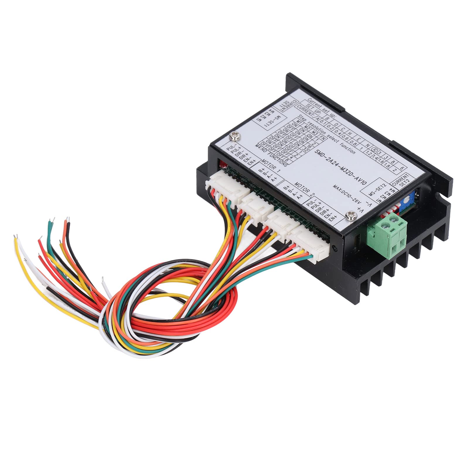 Risegun 2 Phase4-Draht-Schritttreiber, 2-Phasen-4-Draht-Schritttreiber, 2-in-1-Bipolarmotor-Treiber mit fotoelektrischer Isolierung, DC 10 V-26 V von Risegun