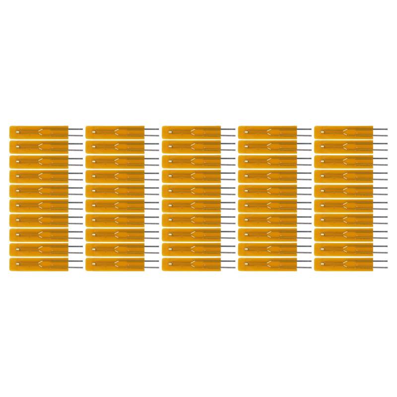 Risegun B3950 Thermistor 50 Stück Dünnschicht-Thermistor MF55 B3950 Isolierter Thermowiderstand für Kommunikationsnetzwerk, 100 K, 104 F, hochpräziser Temperatursensor von Risegun