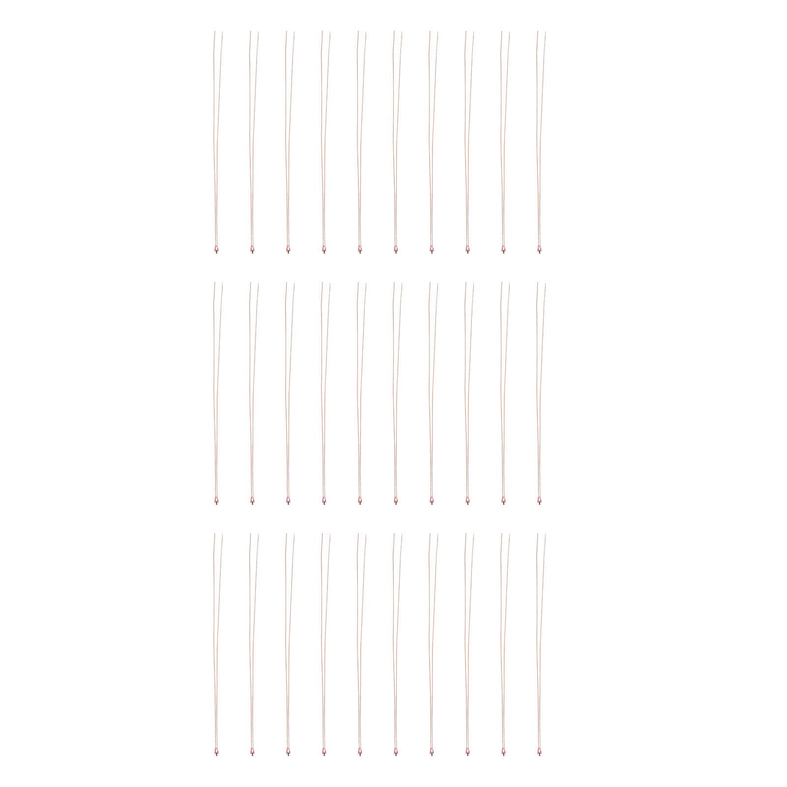 Risegun Glas-Thermistor, 30 Stück, NTC-Glasthermometer, einendig, 10K B3470 für 3D-Drucker-Thermometer, MF51-103F-B3470-L65, hochpräziser Temperatursensor von Risegun