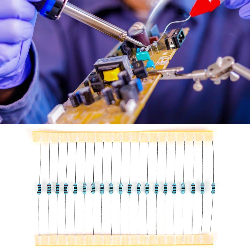 Risegun Metallschicht-Widerstand-Set, 2600 Stück, elektronische Komponenten, 1Ω bis 3 MΩ von Risegun