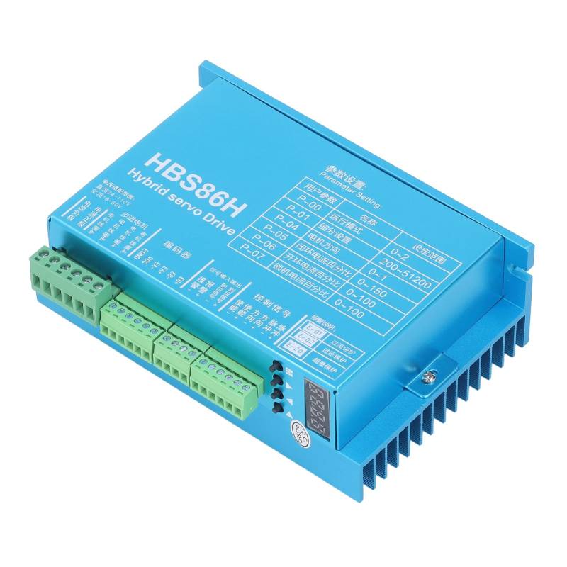 Risegun Schrittmotortreiber mit geschlossenem Regelkreis, 86 Schrittmotortreiber, Digitalanzeige, Motorsteuerung, 24–110 V Gleichstrom, 18–80 V Wechselstrom, HBS86H von Risegun