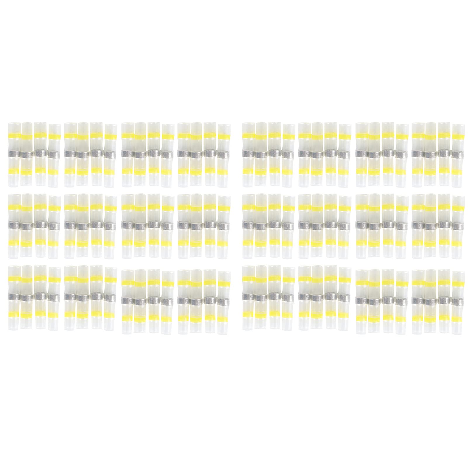 Risegun Stoßverbinder, Wärmeschrumpfverbinder, 100 Stück, wasserdichte Löthülse, elektrische Terminals von Risegun