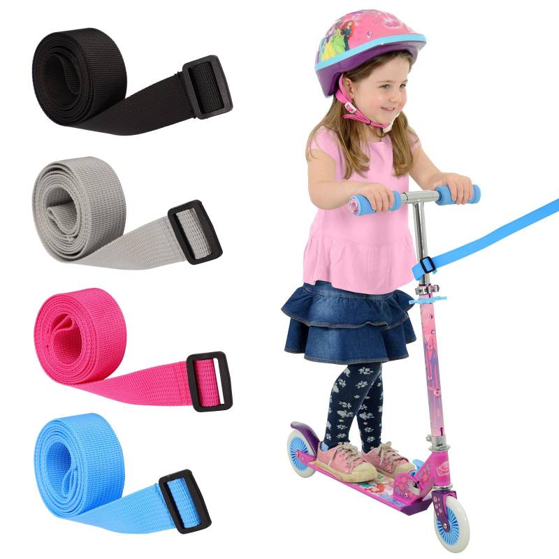 4 Pack Scooter Pull Strap für Jungen und Mädchen,Scooter Strap Pull Kids,Scooter Carry Strap,Scooter Zubehör,Scooter Lead Pull Strap von Risipu