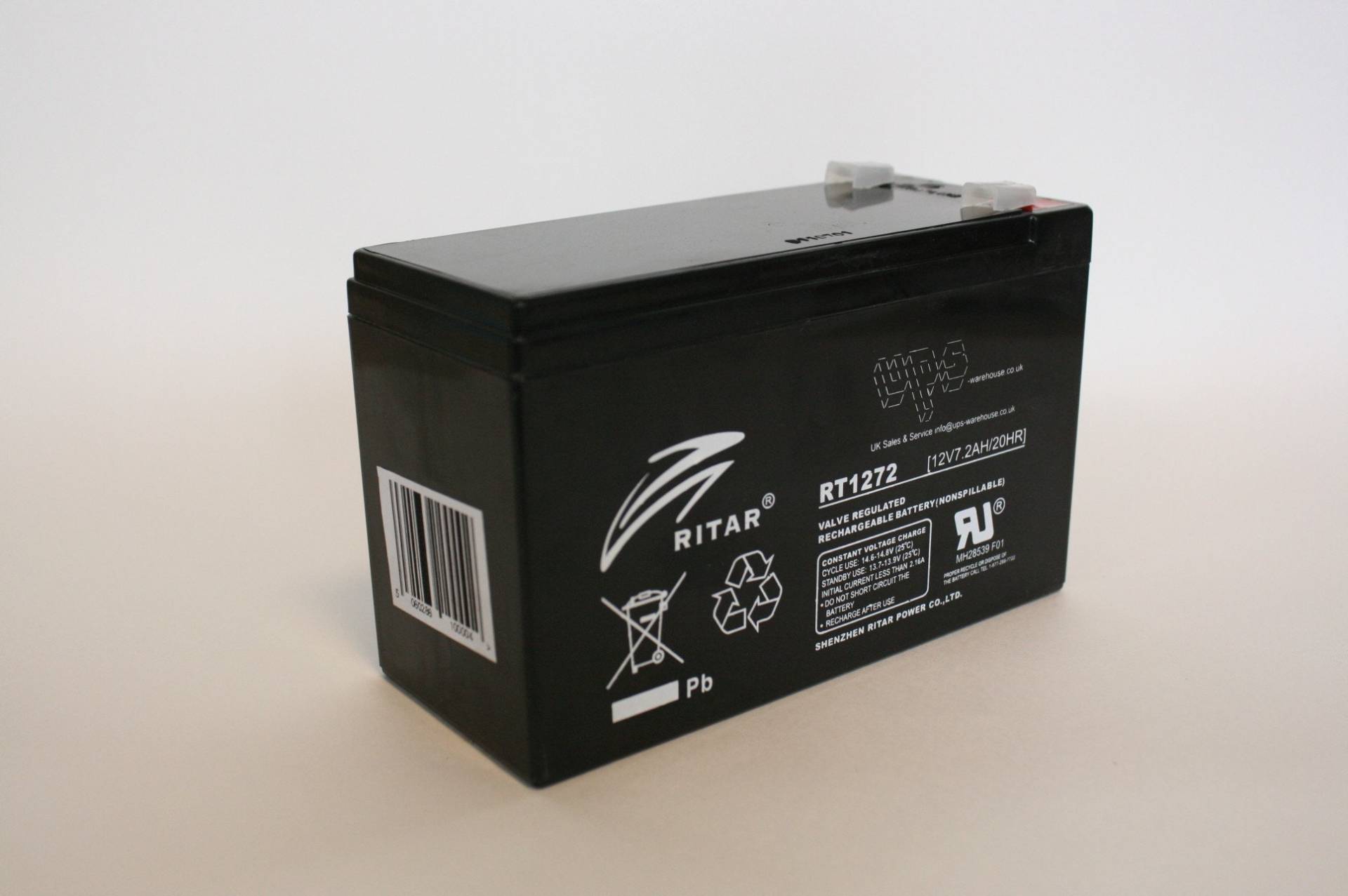 Ritar RT1272 Batterie wiederaufladbar 12V 7,2Ah 20h von Ritar