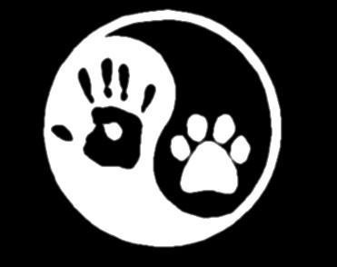 Aufkleber Autoaufkleber JDM Die Hart - Ying Yang Human Hand Dog paw Hunter Vinyl Window Auto Laptop Tuning Sticker Heckscheibe LKW Boot. 152mm von Ritrama