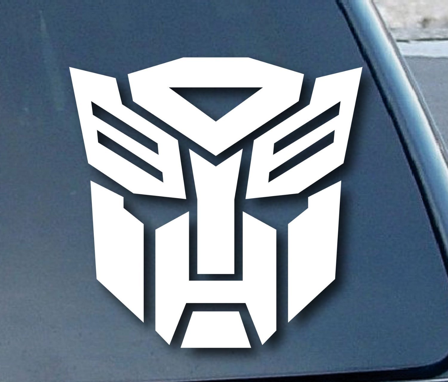 Ritrama Aufkleber/Autoaufkleber/Sticker/Decal White - Autobot Transformer Car Window Vinyl Decal Sticker 203mm breit von Ritrama