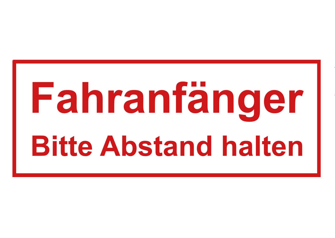 Aufkleber Fahranfänger Auto Anfänger Car Sticker Hinweis Bitte Abstand halten Schild Waschanlagenfest Witterungs- und UV-beständig von Ritter Mediendesign