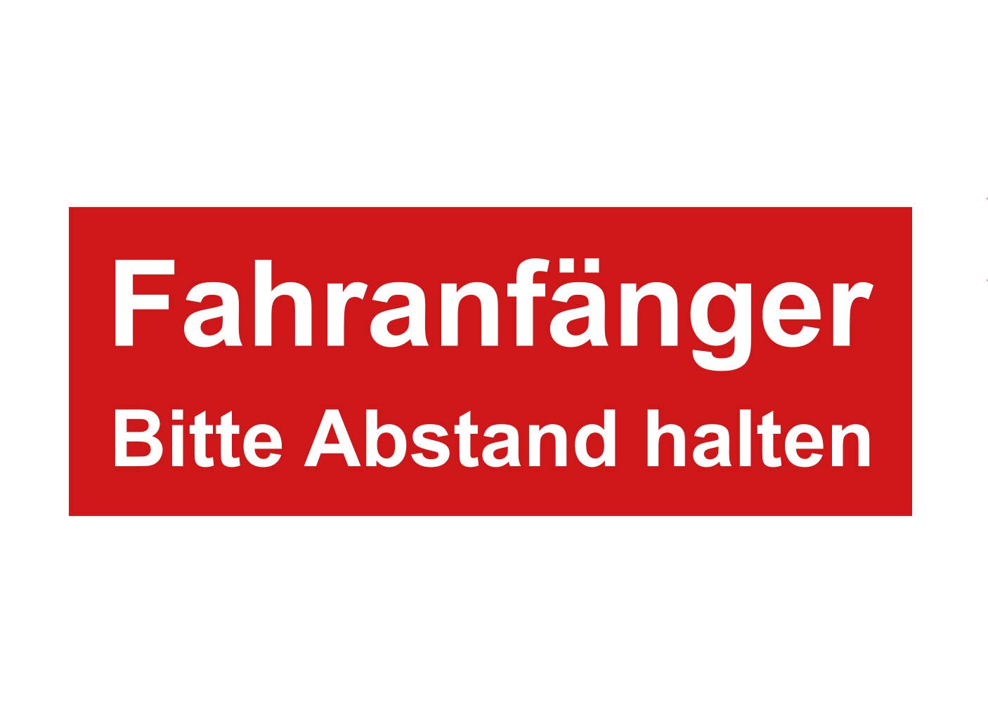 Aufkleber Fahranfänger Auto Car Sticker Hinweis Bitte Abstand halten Schild Waschanlagenfest Witterungs- und UV-beständig von Ritter Mediendesign