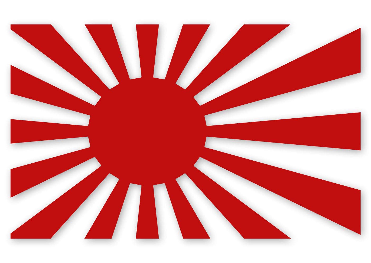 Aufkleber Rising Sun Kyokujitsuki Sonne Japan Flagge rot Auto Sticker Witterungs- und UV-beständig von Ritter Mediendesign